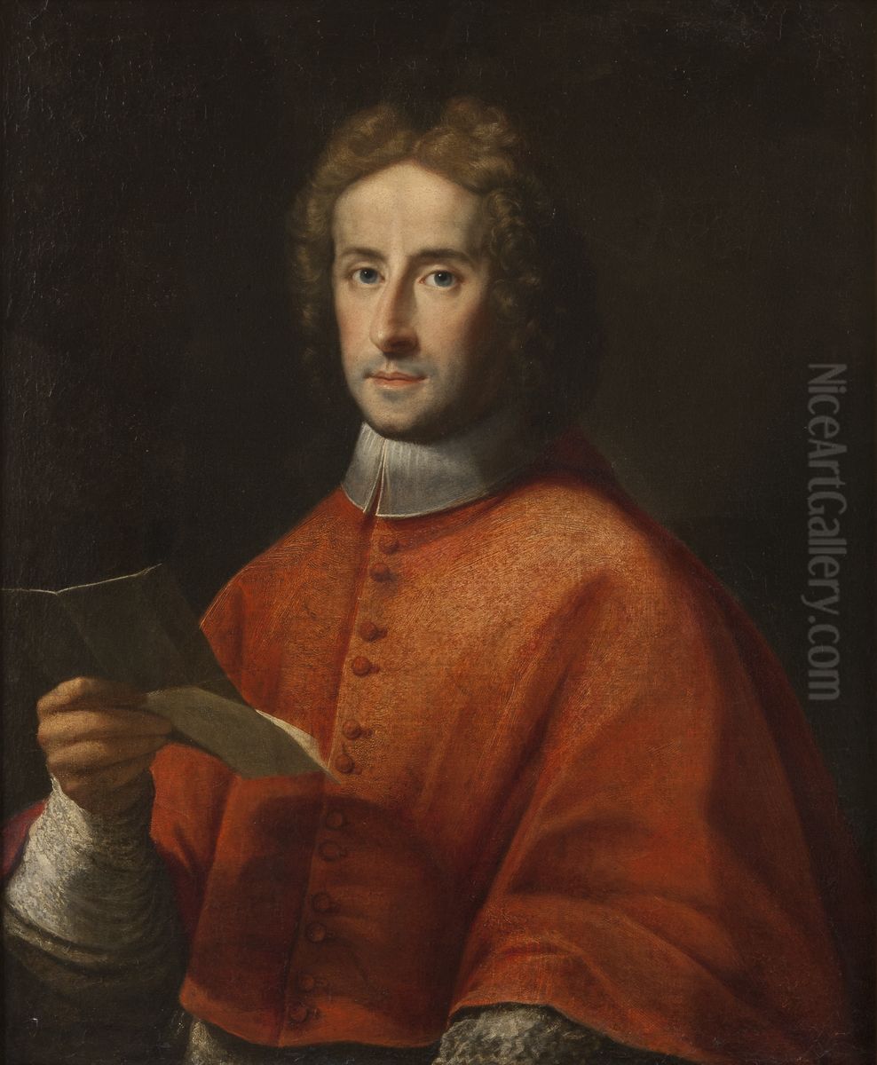Kardinal Pietro Ottoboni (1667-1740) Oil Painting by Francesco Trevisani