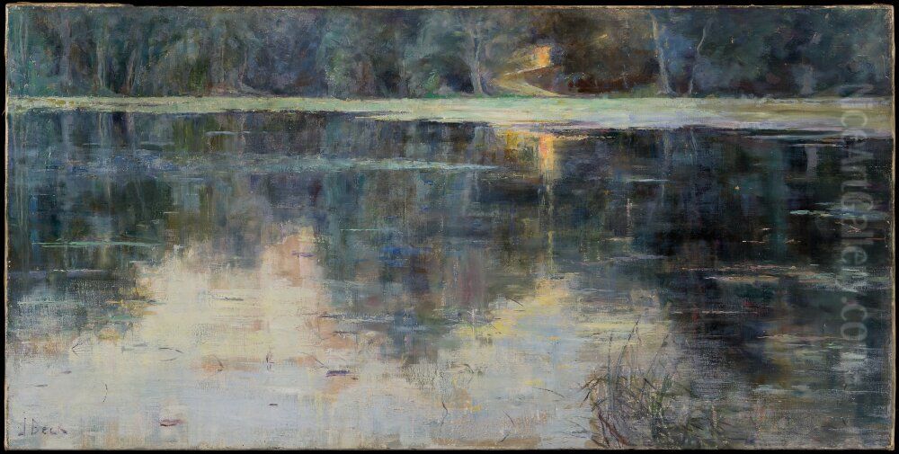 The Last Ray of Sunshine Oil Painting by Julia Beck