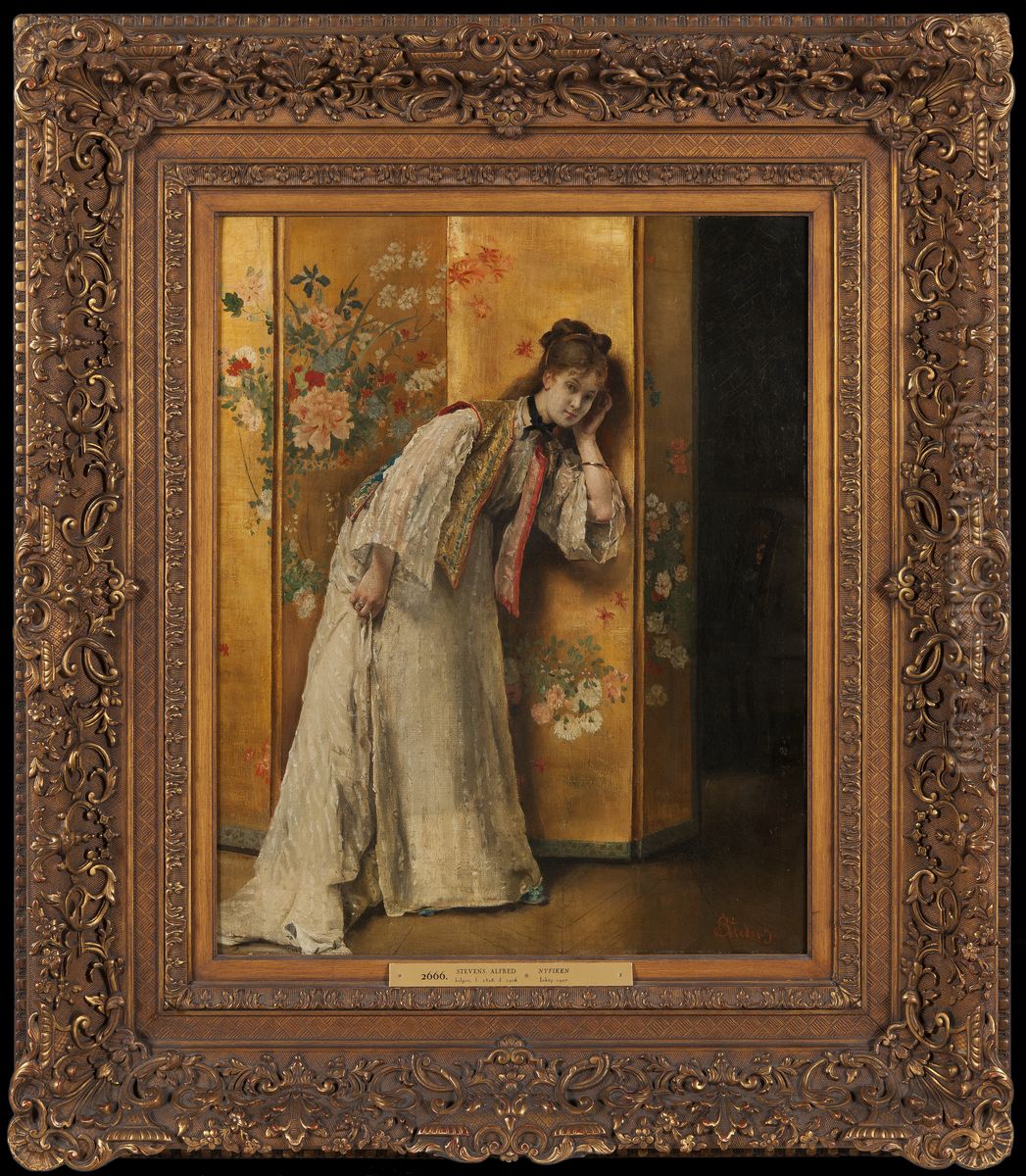 Curious Oil Painting by Alfred Stevens