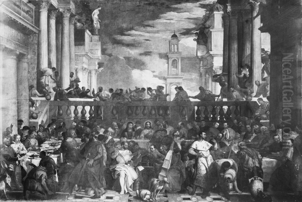 The Wedding in Cana Oil Painting by Paolo Veronese (Caliari)