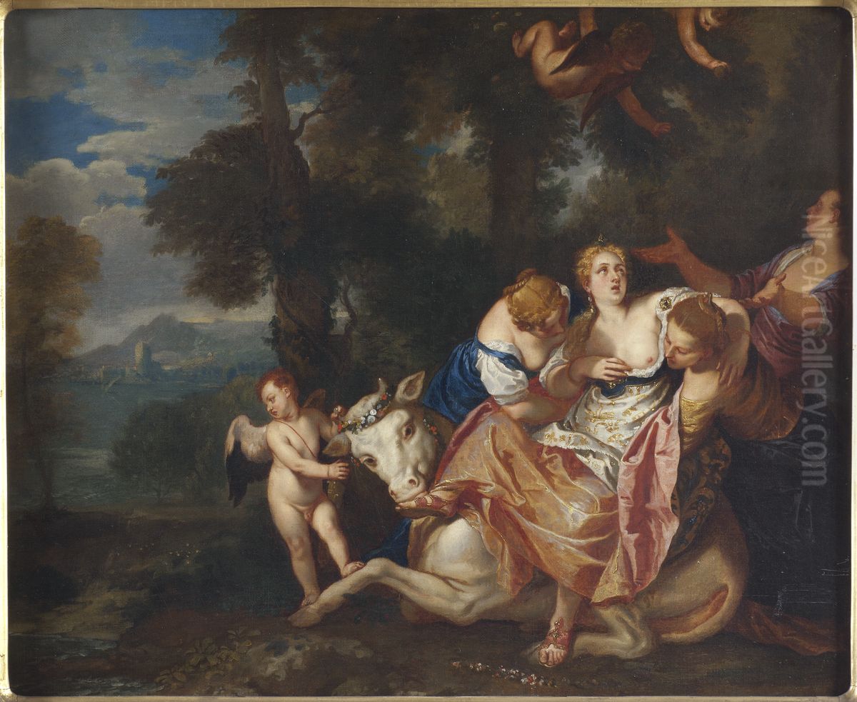 Europa och tjuren Oil Painting by Paolo Veronese (Caliari)