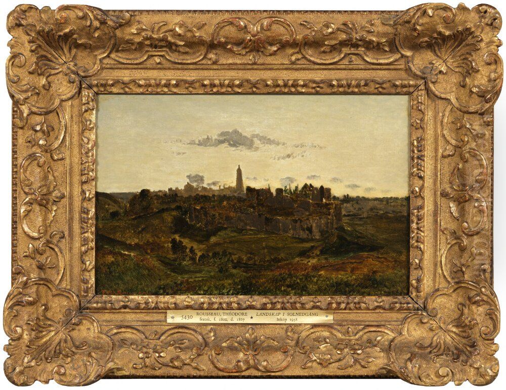 View of Bressuire Oil Painting by Theodore Rousseau