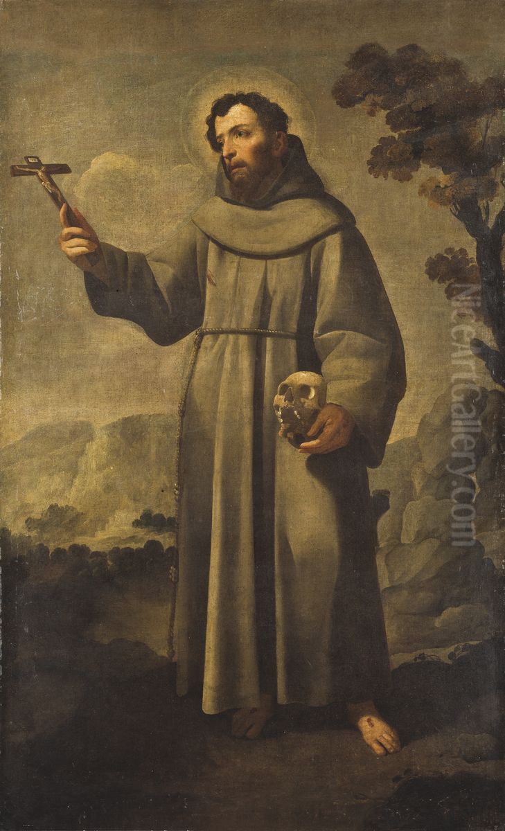 Den helige Franciskus Oil Painting by Francisco De Zurbaran