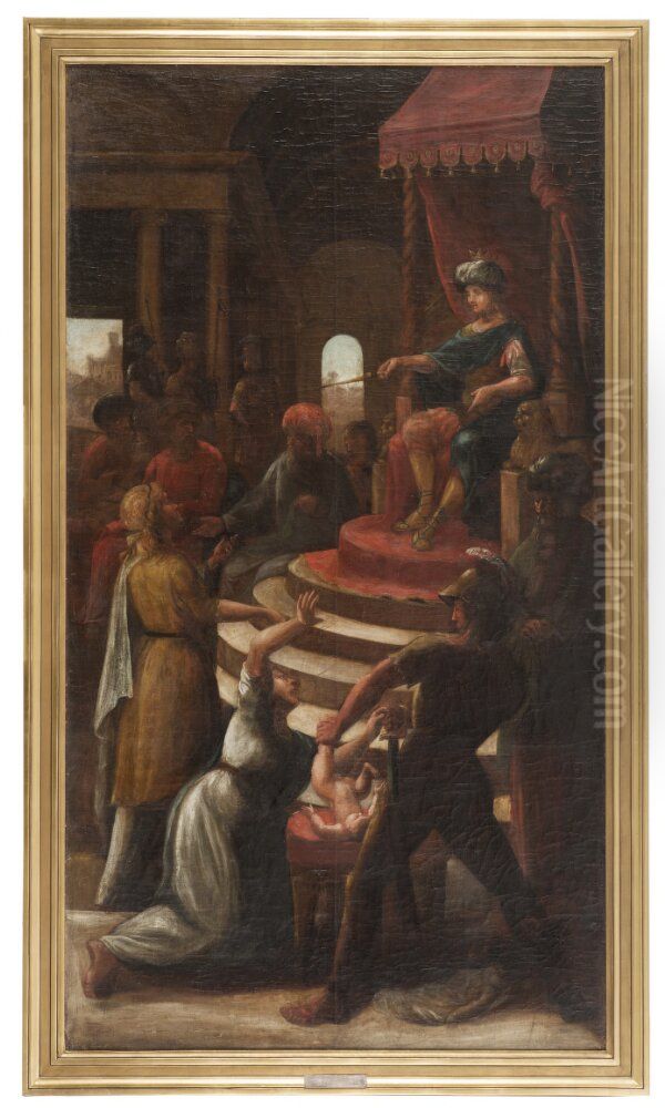 Salomos dom Oil Painting by Pehr Horberg