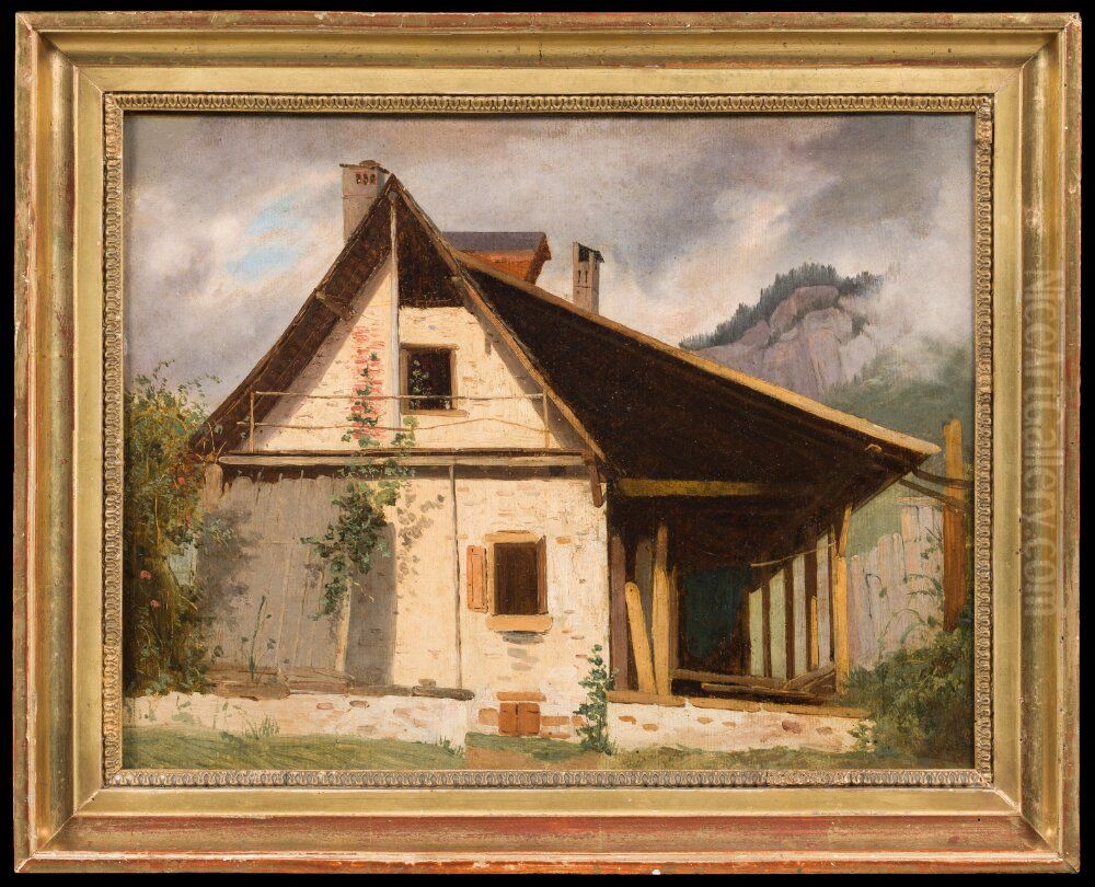 A House in the Tyrol Oil Painting by Frederik Sodring
