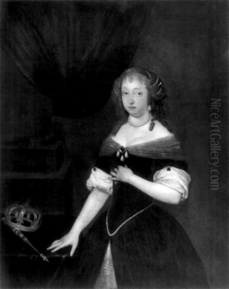 Queen Hedvig Eleonora Oil Painting by Gerard Ter Borch