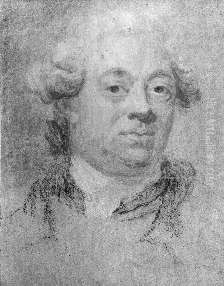 Portrait of Middle-Aged Gentleman Oil Painting by Gustaf Lundberg