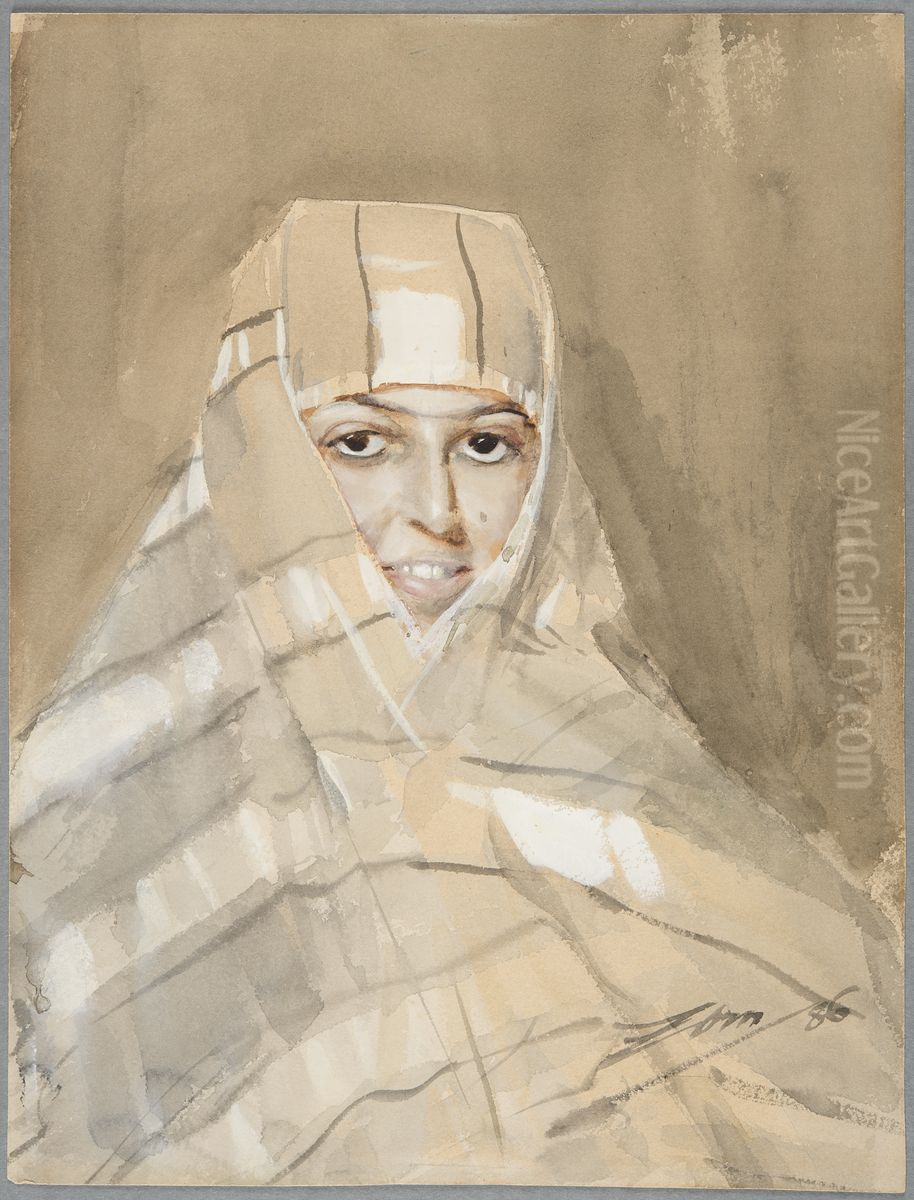 Bedouin Girl Oil Painting by Anders Zorn