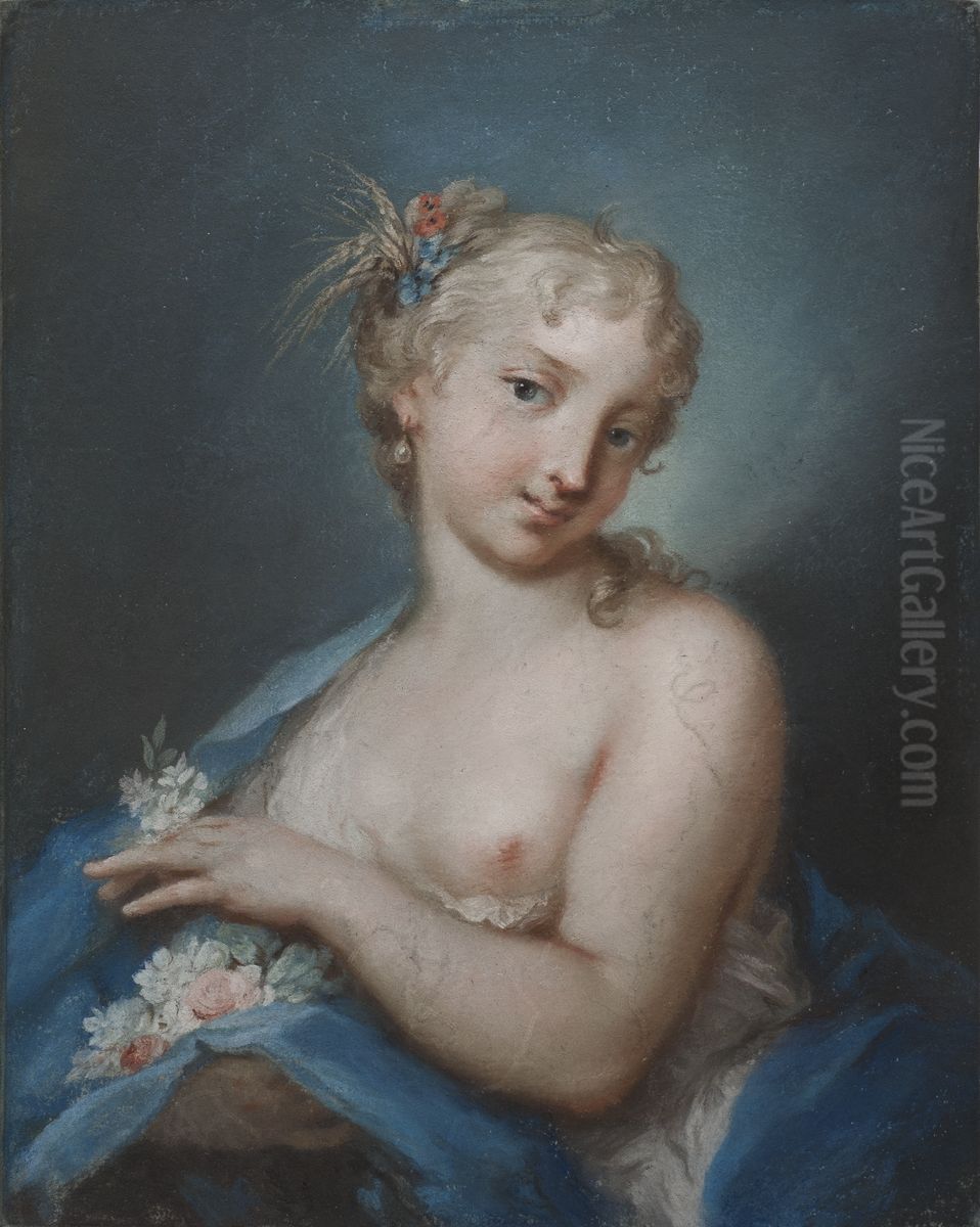 Sommaren Oil Painting by Rosalba Carriera