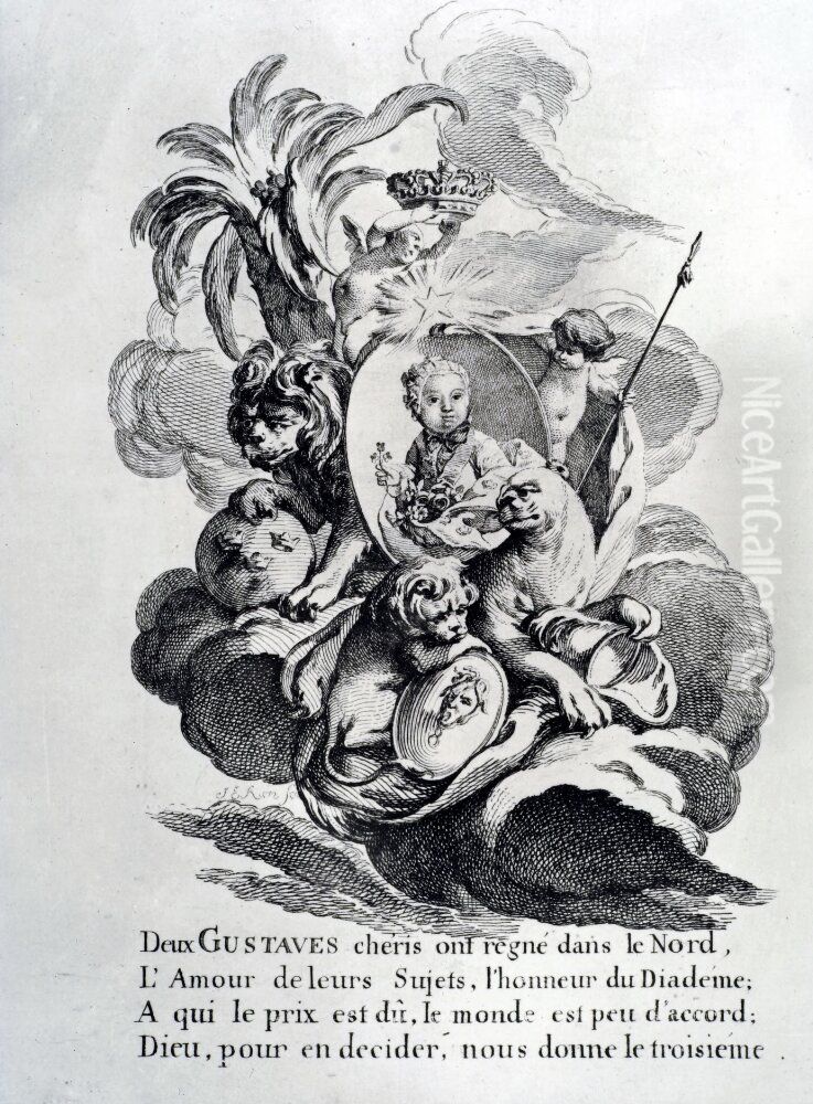 Offeraltare i landskap Oil Painting by Maximilian of Hesse-Kassel