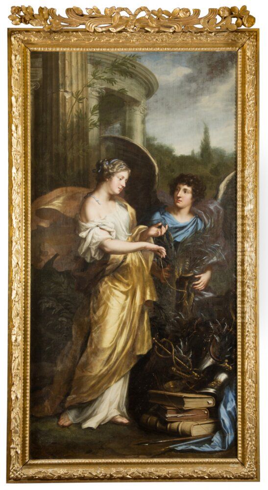 s uppfostran. Allegori Oil Painting by David Klocker Ehrenstrahl