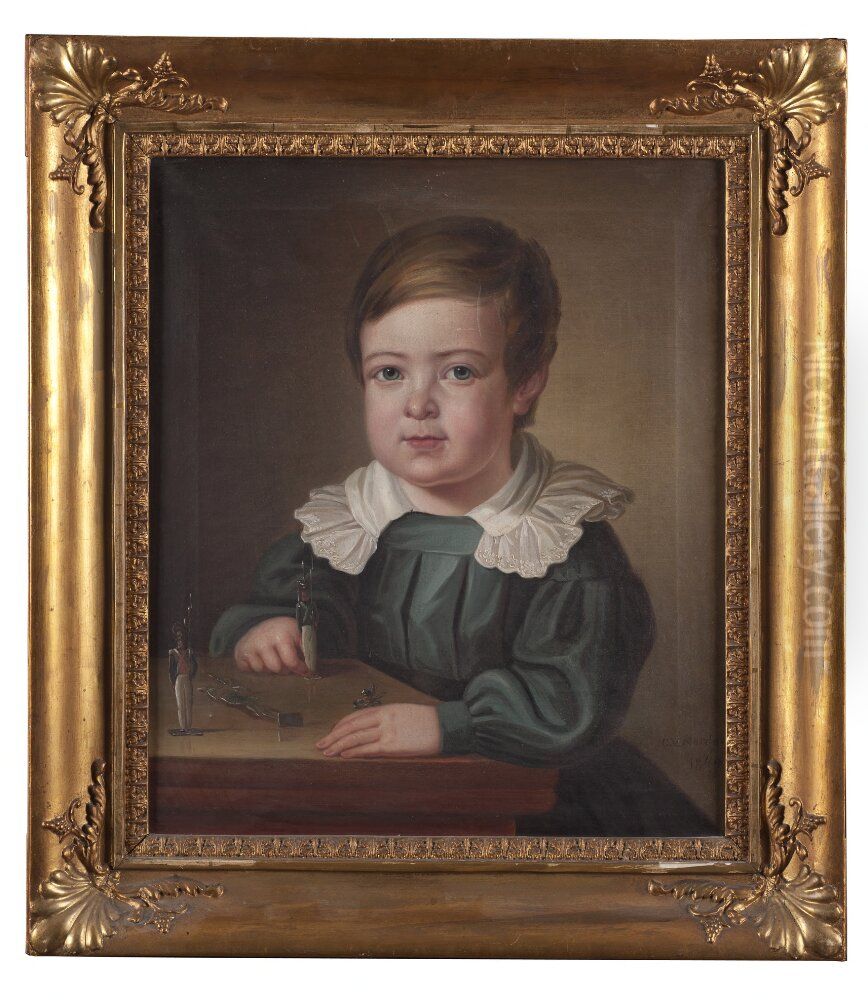 Carl Bror Munck af Fulkila (1836-1905) Oil Painting by Carl Vilhelm Nordgren