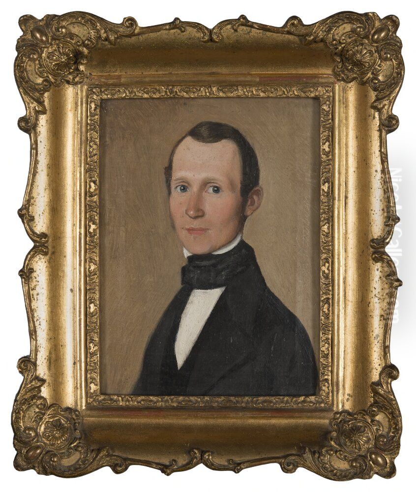 Fredrik Signeul (1810 - 1890), Paint Manufacturer, Director of an Orphanage in Uddevalla Oil Painting by Alexis Wetterbergh