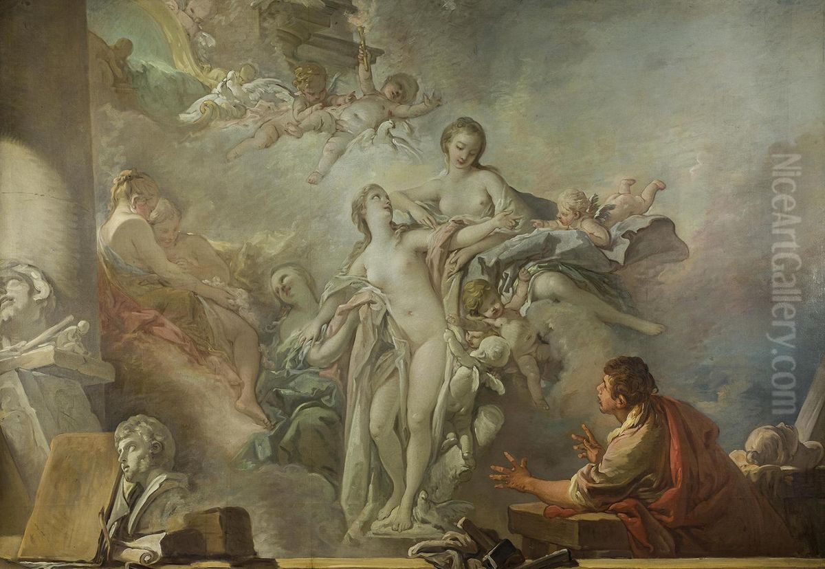Pygmalion and Galatea Oil Painting by Francois Boucher