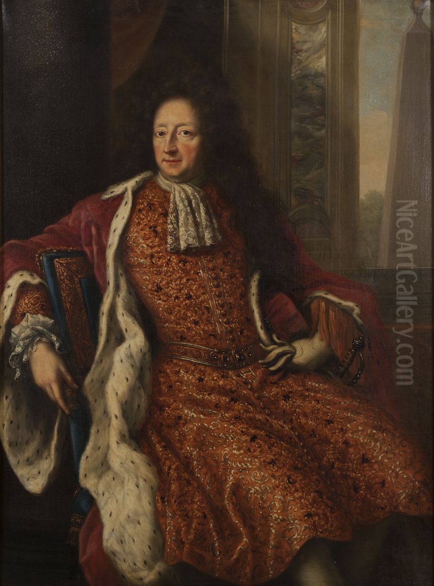 Hans Wachtmeister af Johannishus, 1641-1714 Oil Painting by David Klocker Ehrenstrahl