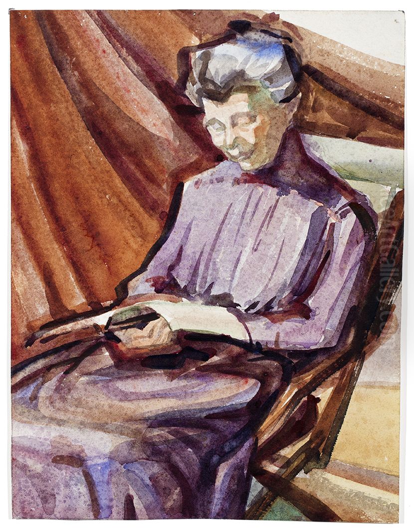 Tante Anne Oil Painting by Alida Jantina Pott