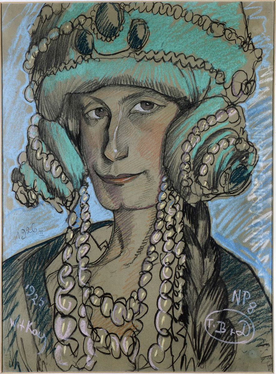 Portret Marii Nawrockiej Oil Painting by Stanislaw Ignacy Witkiewicz (Witkacy)