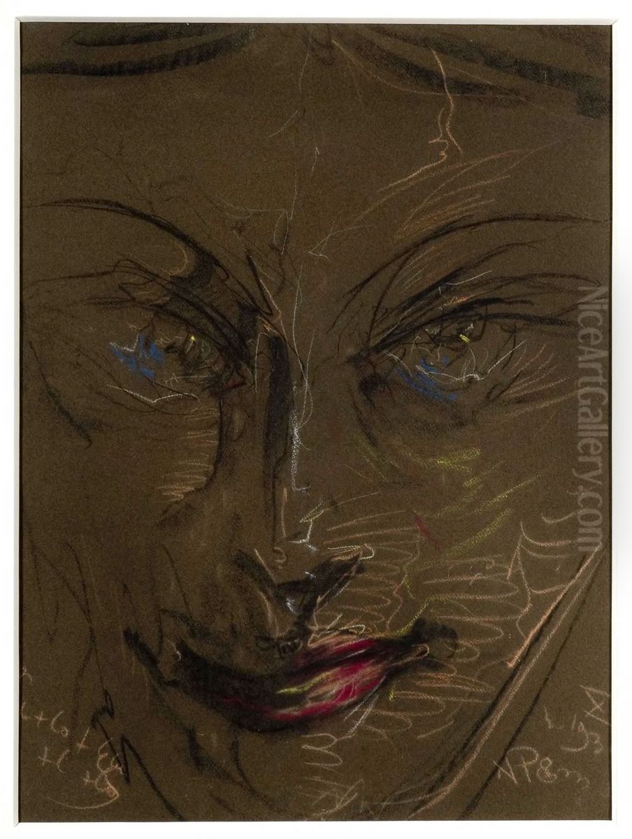 Portrait of Janina Turowska-Leszczynska Oil Painting by Stanislaw Ignacy Witkiewicz (Witkacy)