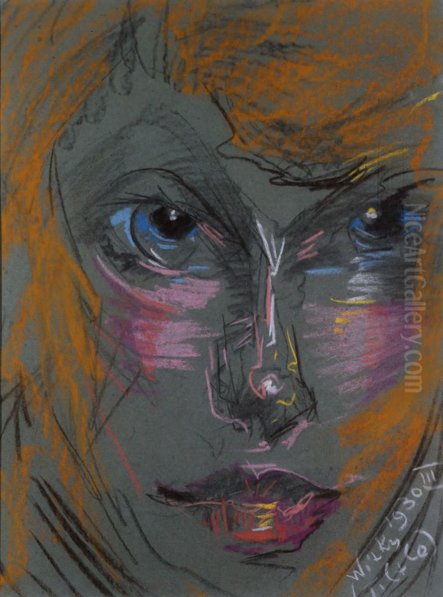 Portret Neny Stachurskiej Oil Painting by Stanislaw Ignacy Witkiewicz (Witkacy)