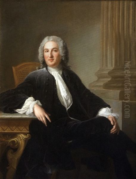 Portrait d'un Gentilhomme Oil Painting by Jean-Marc Nattier