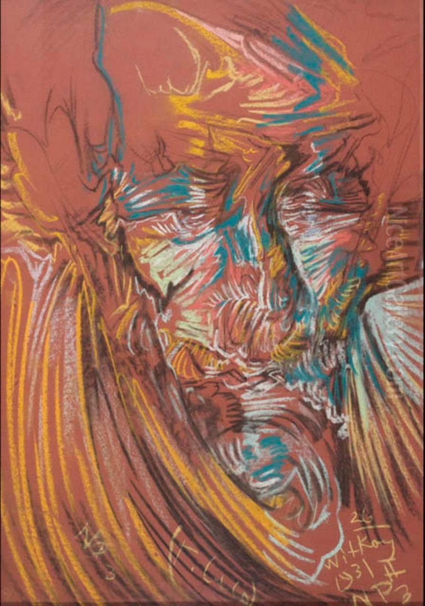 Portret Artura Schroedera Oil Painting by Stanislaw Ignacy Witkiewicz (Witkacy)