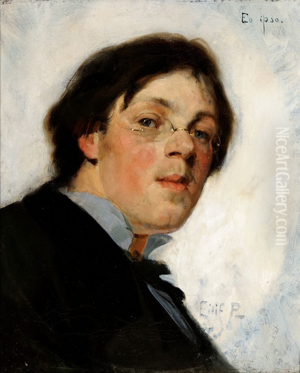 Self-portrait Oil Painting by Eilif Peterssen
