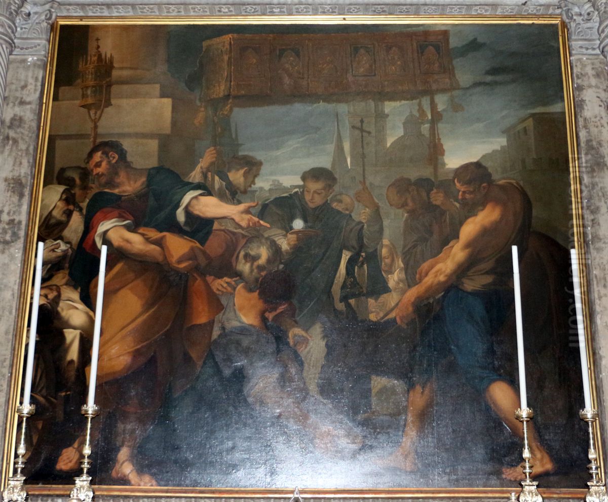 Miracolo di Sant'Antonio da Padova Oil Painting by Domenico Maria Viani