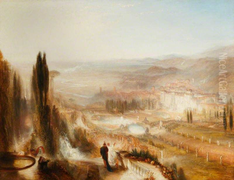 Cicero at His Villa at Tusculum Oil Painting by J. M. W. Turner