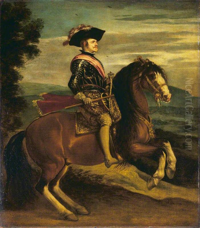 Philip IV on Horseback Oil Painting by Diego Rodriguez de Silva y Velazquez