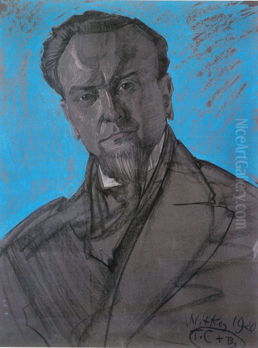 Portret Teofila Trzcinskiego (I) Oil Painting by Stanislaw Ignacy Witkiewicz (Witkacy)
