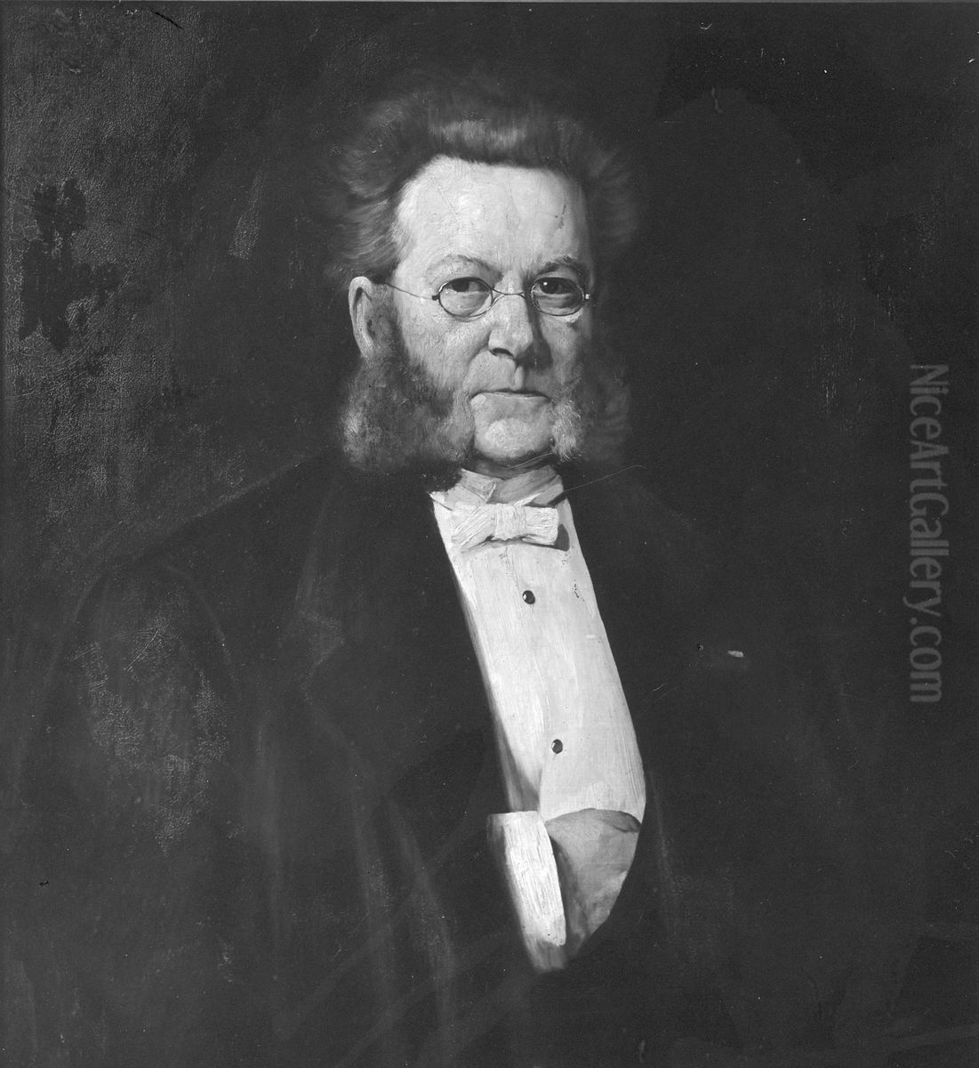 Henrik Ibsen Oil Painting by Eilif Peterssen