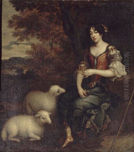 Autoportrait Oil Painting by Elisabeth Sophie Cheron