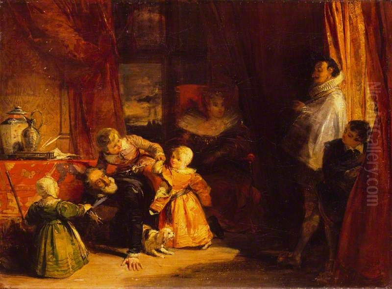 Henri IV and the Spanish Ambassador Oil Painting by Richard Parkes Bonington