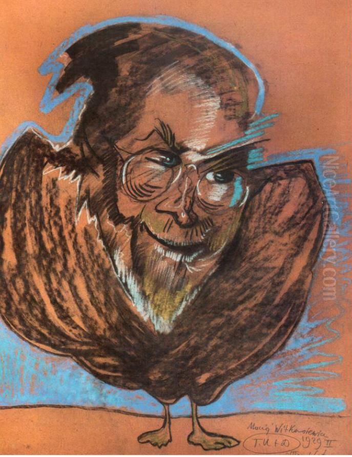 Portrait of Zdzislaw Skibinski Oil Painting by Stanislaw Ignacy Witkiewicz (Witkacy)