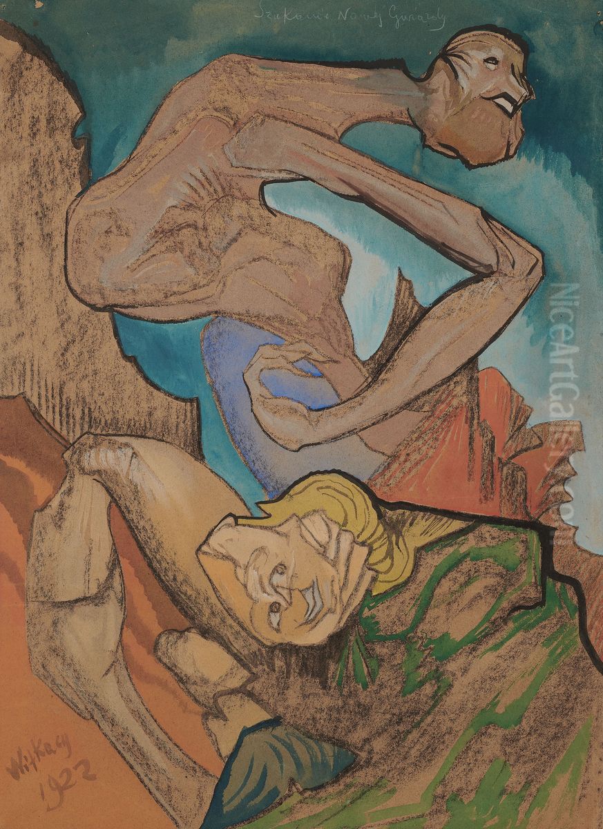 Szukanie nowej gwiazdy Oil Painting by Stanislaw Ignacy Witkiewicz (Witkacy)