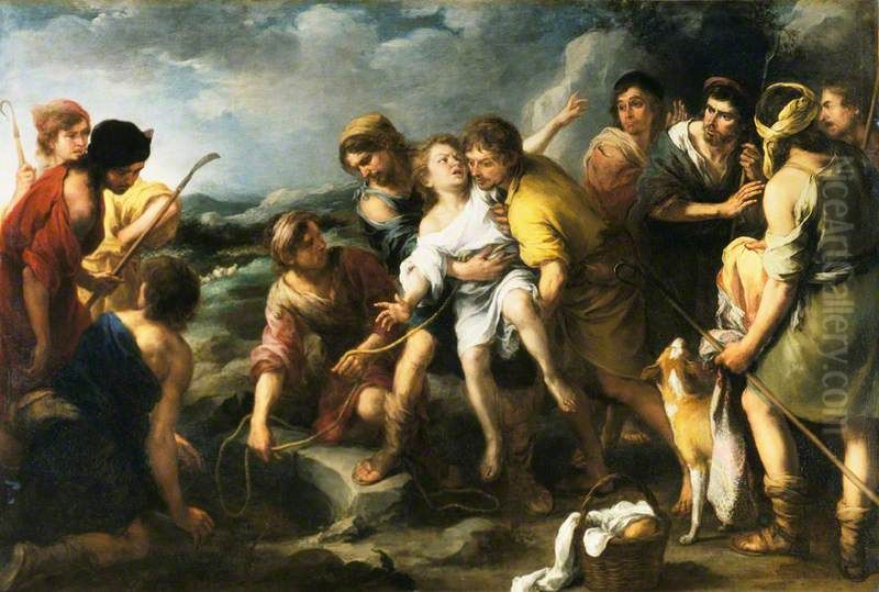 Joseph and His Brethren Oil Painting by Bartolome Esteban Murillo