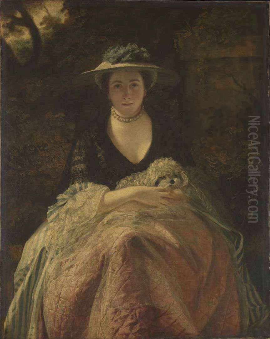 Miss Nelly O'Brien Oil Painting by Of Sir Joshua Reynolds