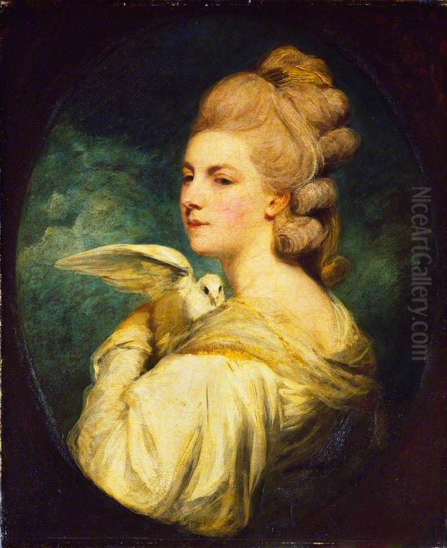 Mrs Mary Nesbitt Oil Painting by Of Sir Joshua Reynolds