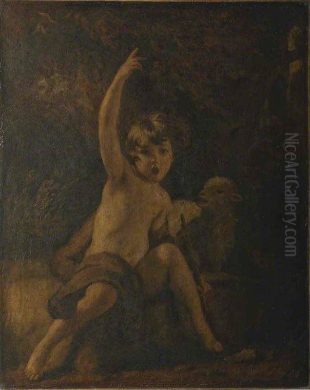 Saint John the Baptist in the Wilderness Oil Painting by Of Sir Joshua Reynolds
