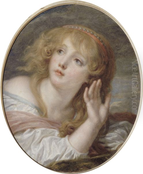 La Surprise Oil Painting by Jean-Baptiste Greuze