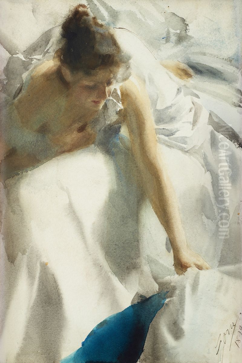 Awakening, Boulevard de Clichy Oil Painting by Anders Zorn