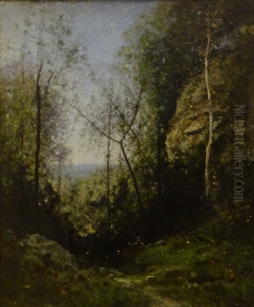 Chemin en montagne Oil Painting by Jean Achard