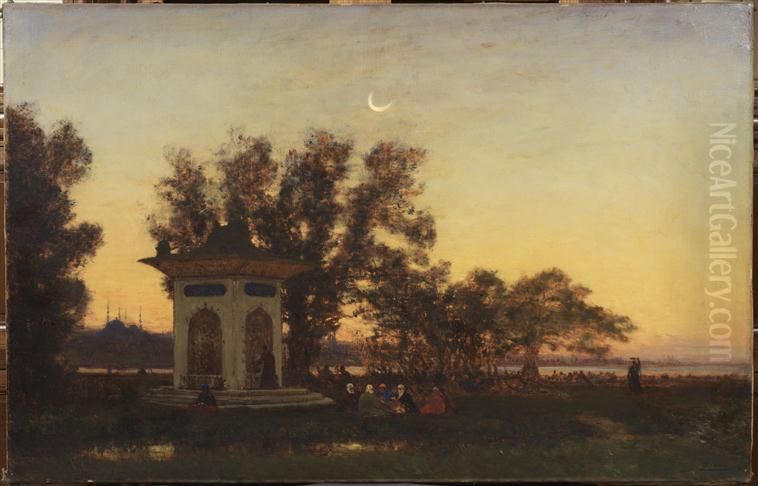 Les Eaux douces d'Asie Oil Painting by Felix Ziem