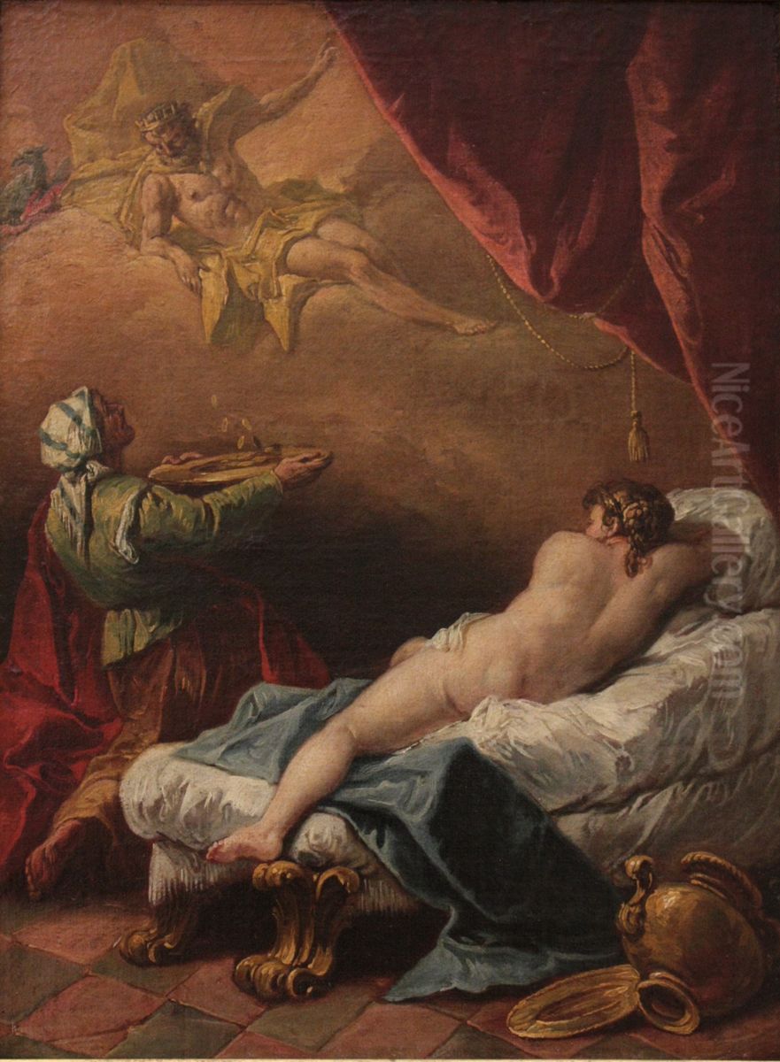 Danae Oil Painting by Gaspare Diziani