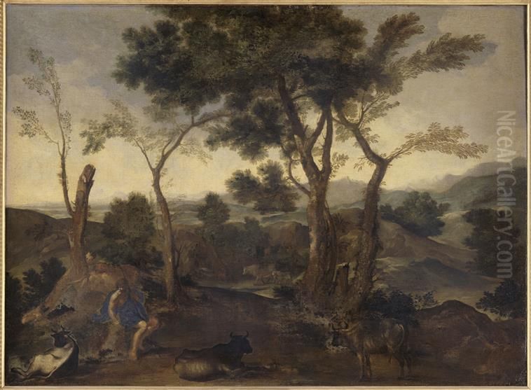 Landscape Oil Painting by Gaspard Dughet