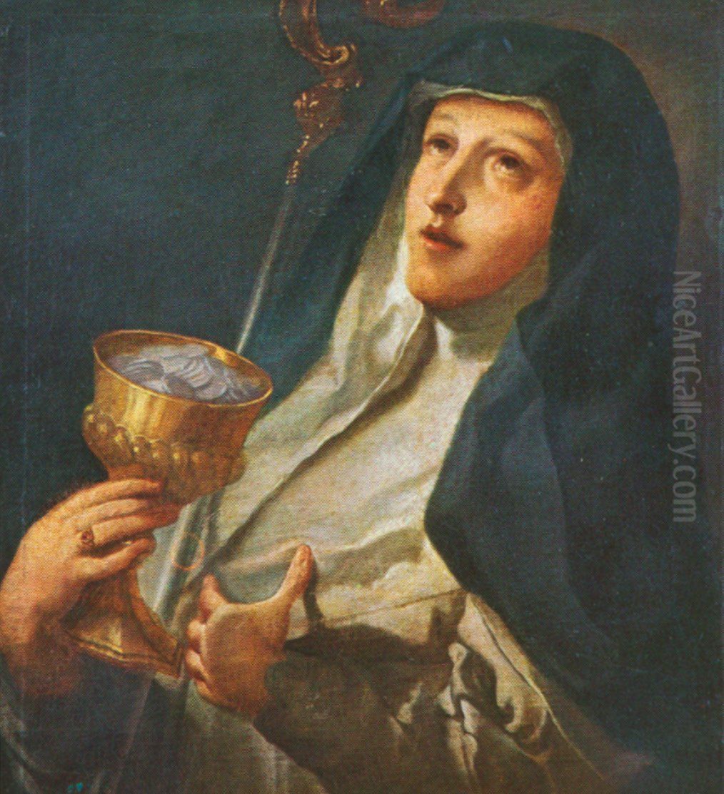 Mechtild von Diessen Oil Painting by Johann Evangelist Holzer