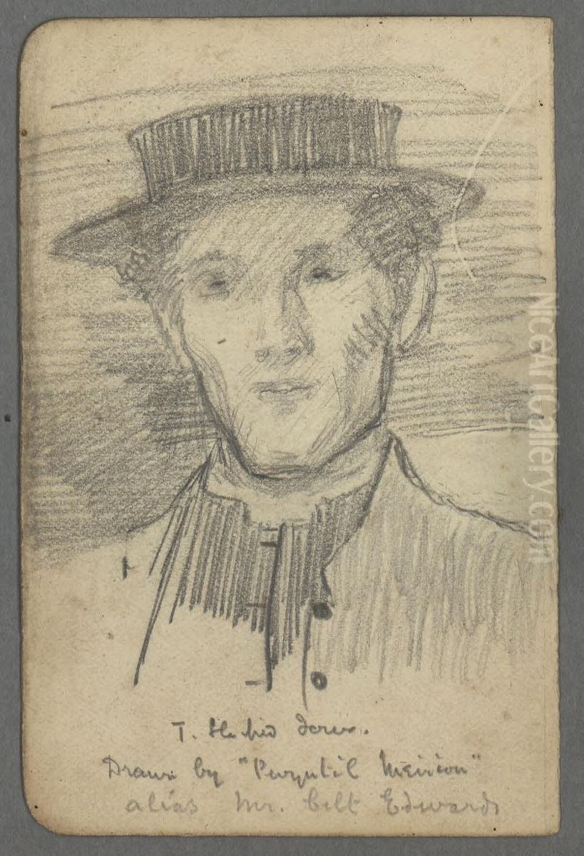 T. Llechid Jones Oil Painting by John Kelt Edwards