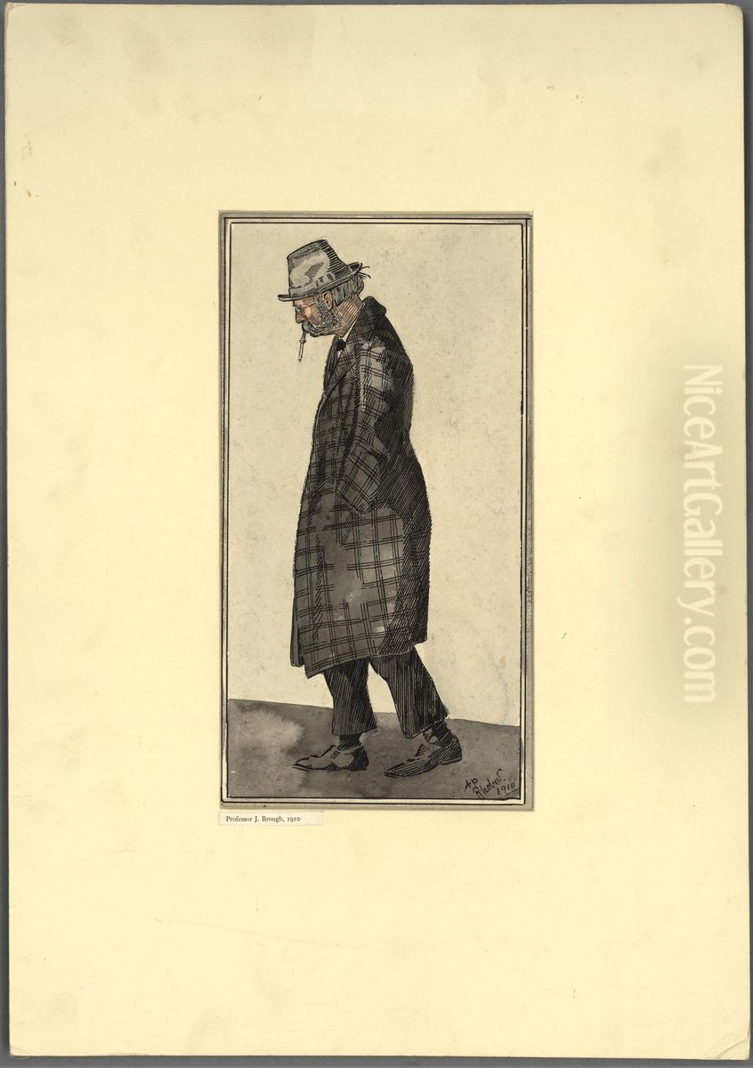 Professor J. Brough, 1910 Oil Painting by Howard Lloyd Roberts