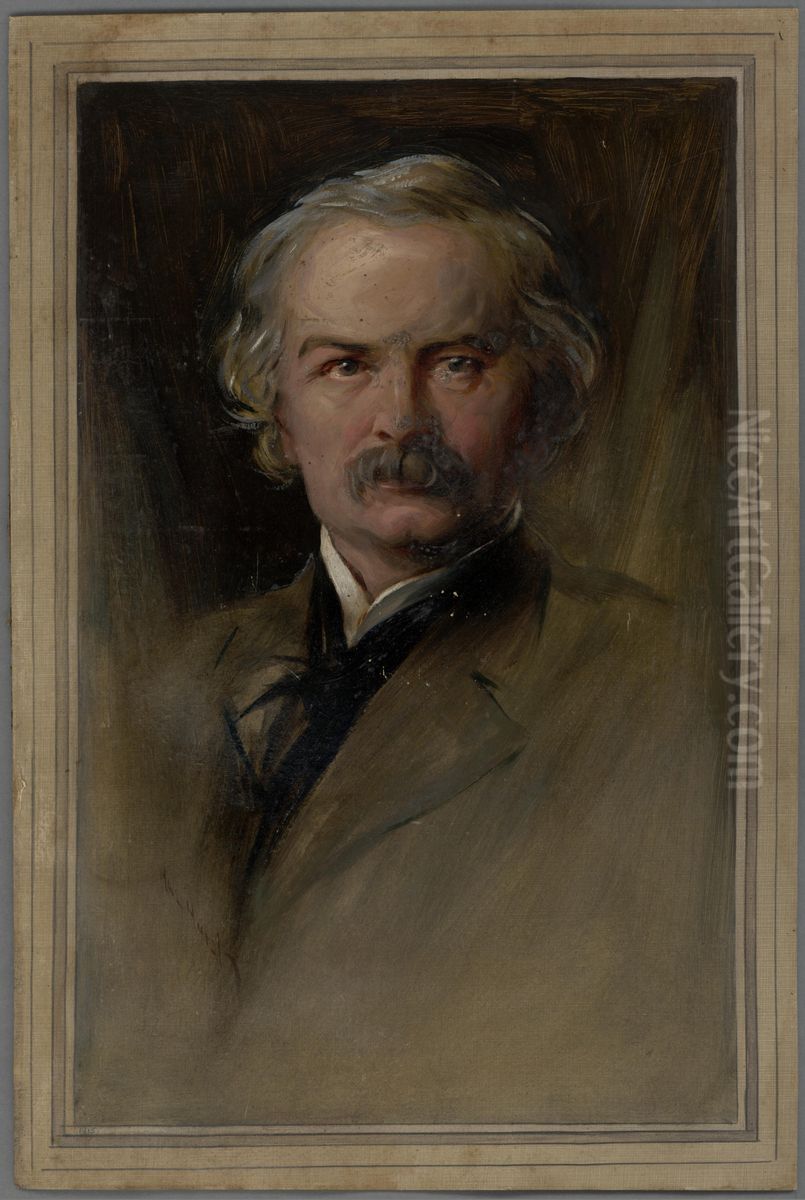 David Lloyd George Oil Painting by Hal Hurst
