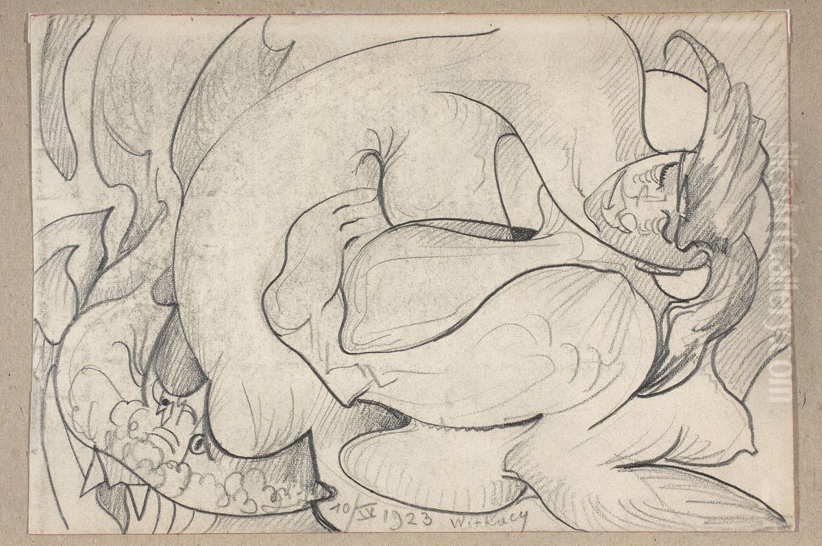 Chimera Oil Painting by Stanislaw Ignacy Witkiewicz (Witkacy)